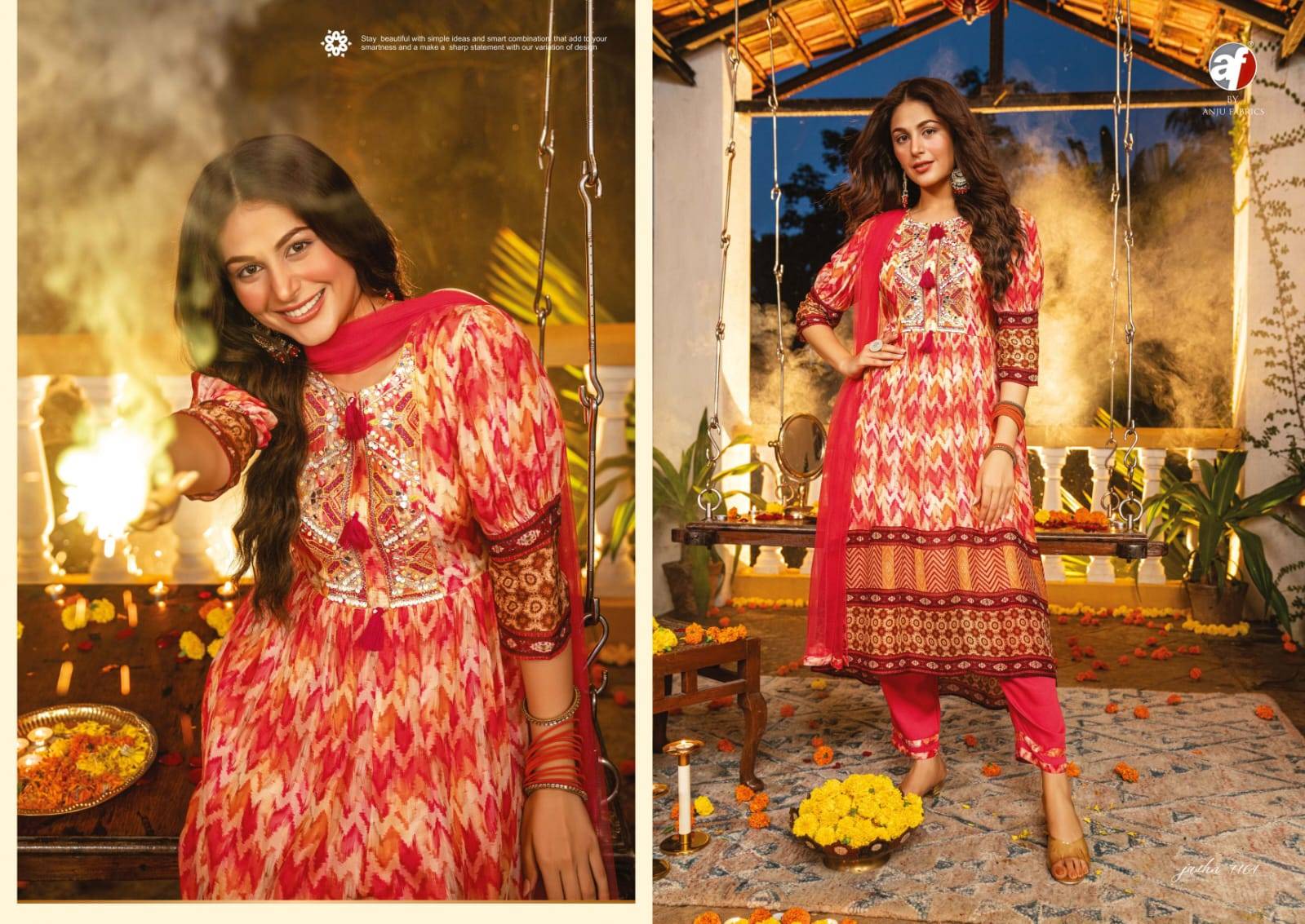Jashn  by Anju fabrics 1161 TO 1166 SERIES 
